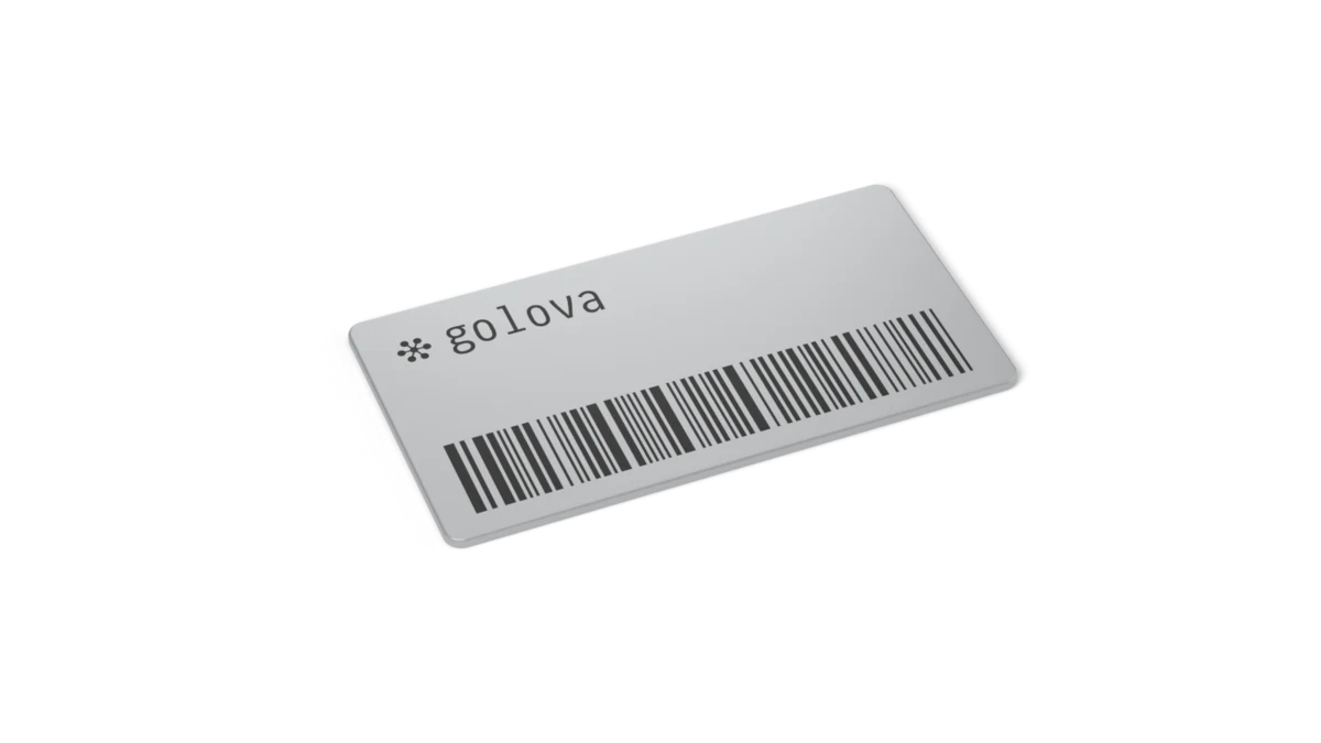 Наклейка на металл Golova Label L