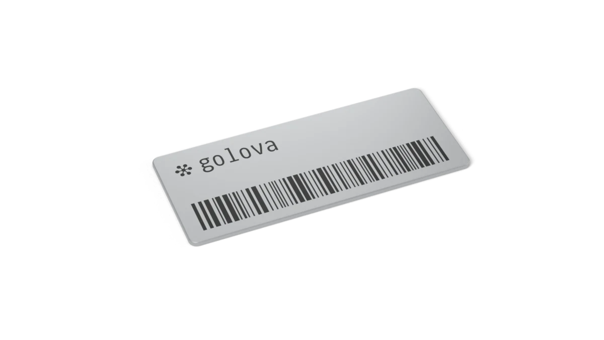 Наклейка на металл Golova Label M